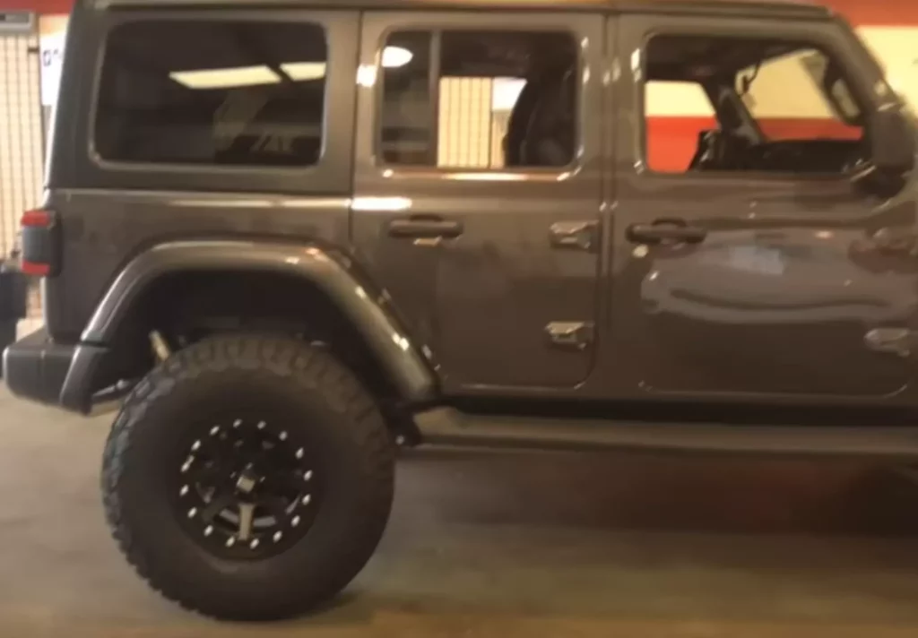 37-inch wheels with 2 and ½-inch lift on our jeep wrangler
