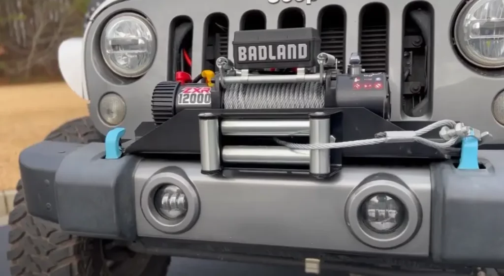 Badland ZXR 12000 lb Winch on a Jeep Wrangler