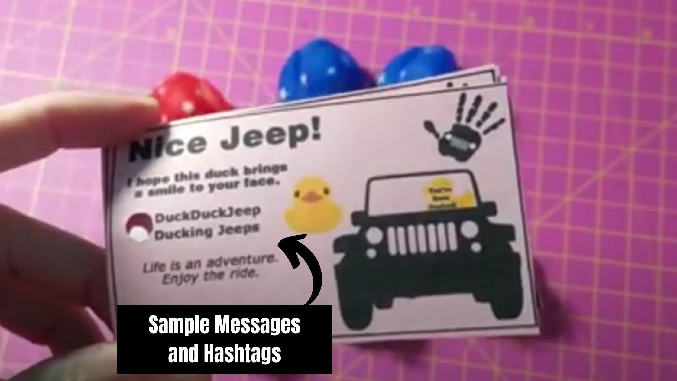 Duck Duck Jeep Hashtags sample