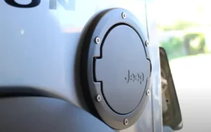 Jeep wrangler gas tank door