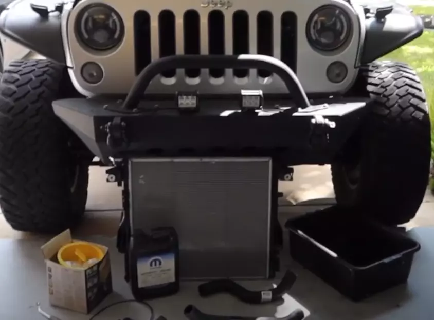 refilling Mopar coolant on Jeep JK