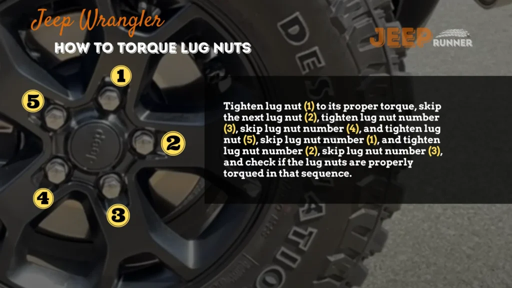 How to torque Jeep Wrangler lug nuts.
