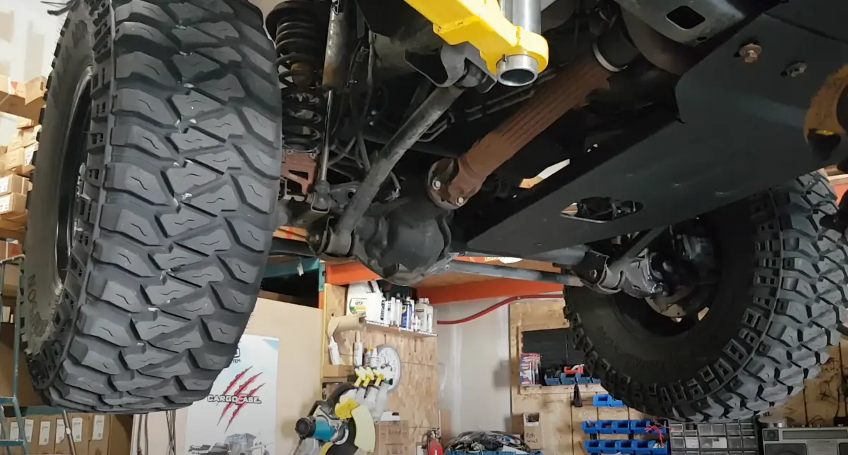 Jeep skid plates on a Jeep Wrangler