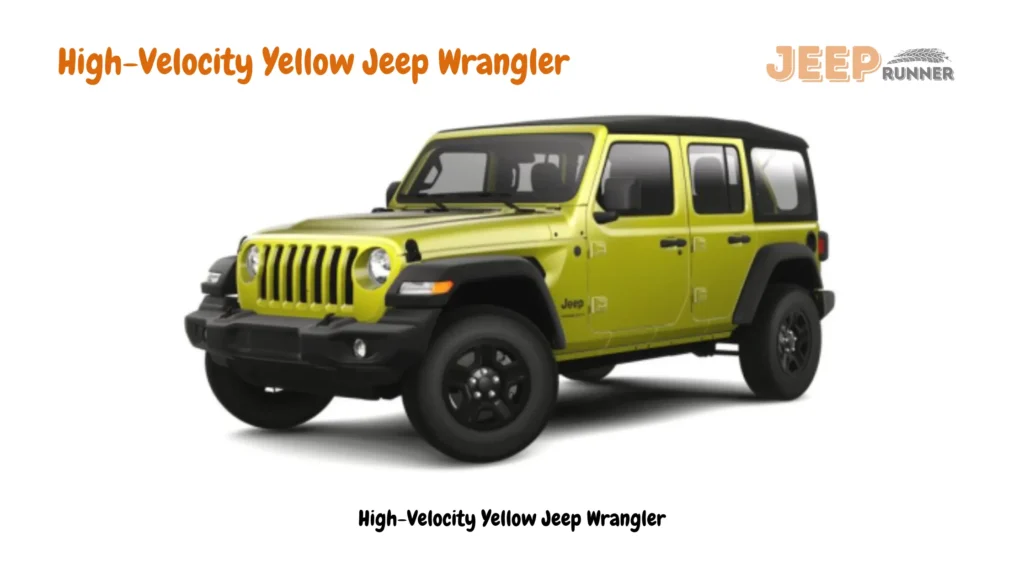 High-Velocity Yellow Jeep Wrangler