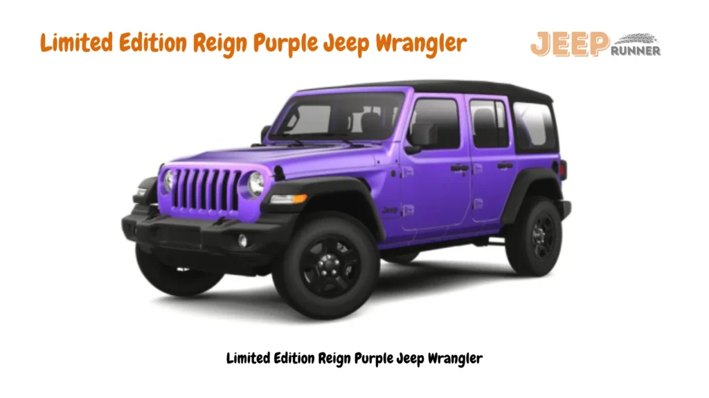 Limited Edition Reign Purple Jeep Wrangler