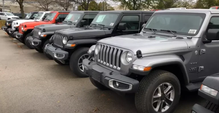 New Jeeps in a Jeep Dealership Image for our Jeep Monthly Payment Calculator Post Featured Image